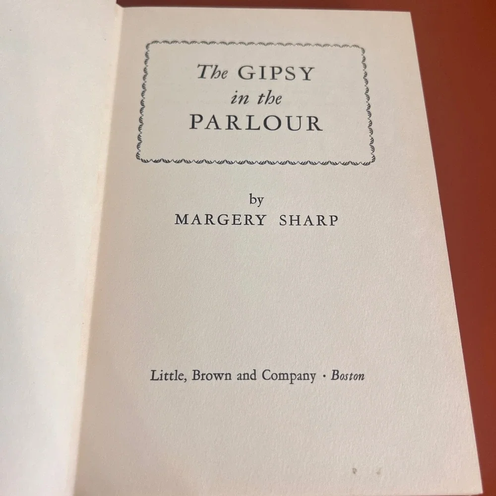 The Gipsy in the Parlour Margery Sharp First Edition 1954 Hardcover Dust Jacket